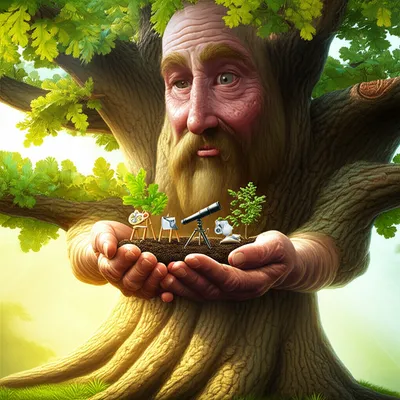 Illustration personifying