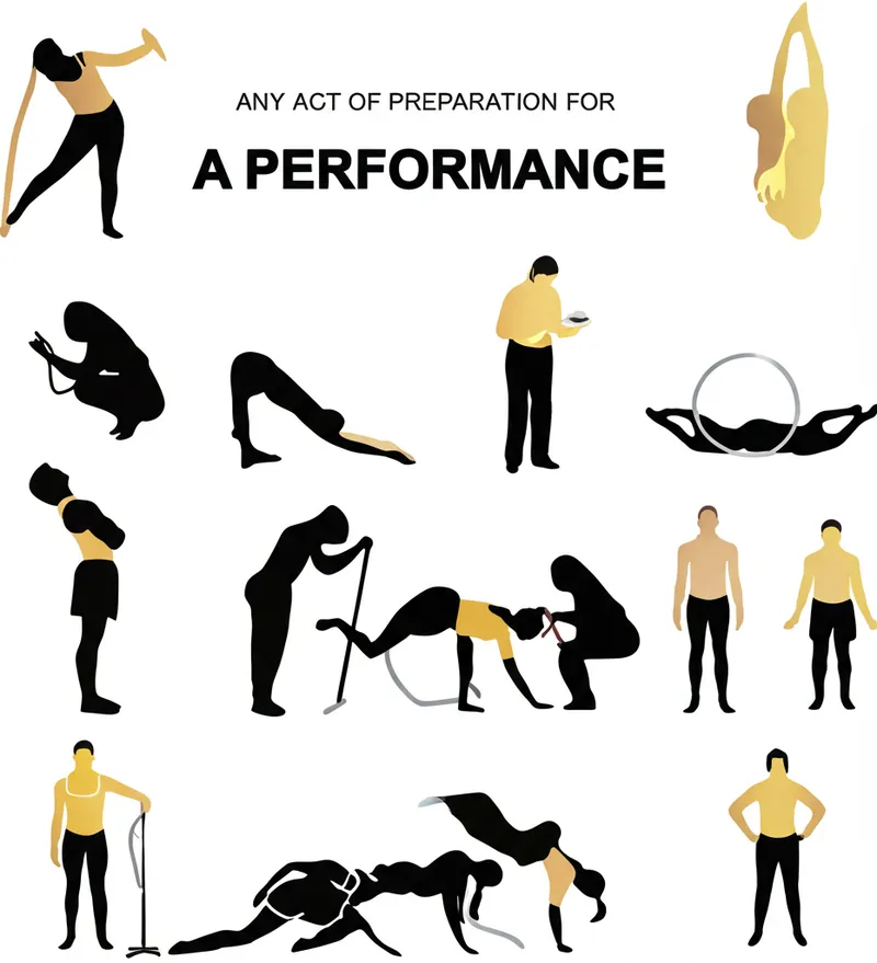 Illustration visuelle de warm-up: Échauffement, préparation - Image 1