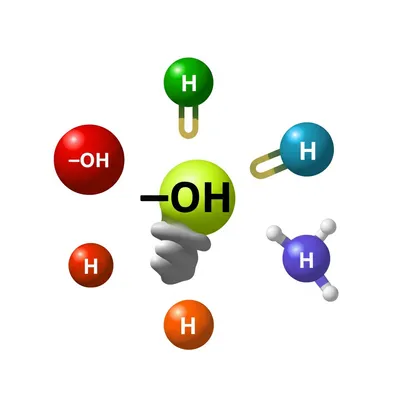 Illustration hydroxyl