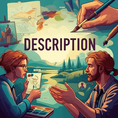 "description" शब्द का दृश्य चित्रण - विवरण, वर्णन