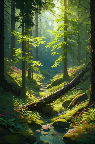 Illustration woodland - Image 1