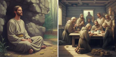 Illustration monk - Image 1