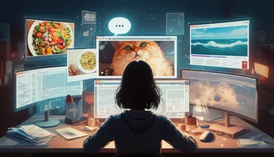 Illustration microblogs