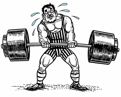 Illustration strongman