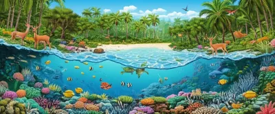 Illustration habitats