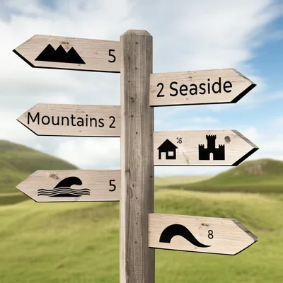 Illustration fingerposts