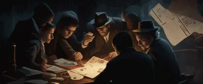 Illustration conspiring - Image 1