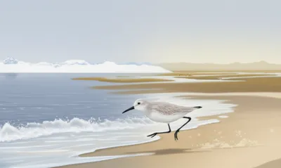 Illustration sanderling