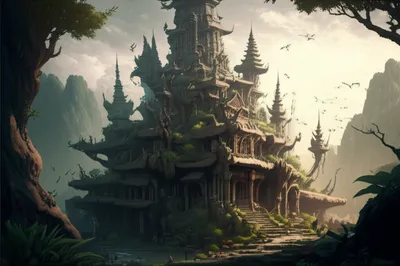 Illustration pagodas - Image 1