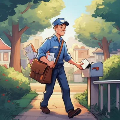 Illustration postman