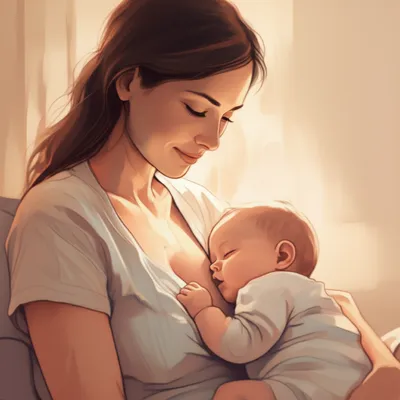 Illustration breastfeeding