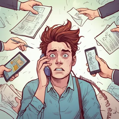 Illustration busy - Image 1