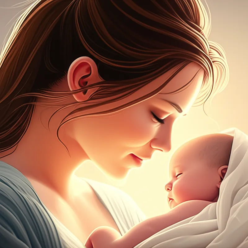 Ilustración visual de la palabra "mother" - Madre