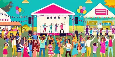 Illustration festivities