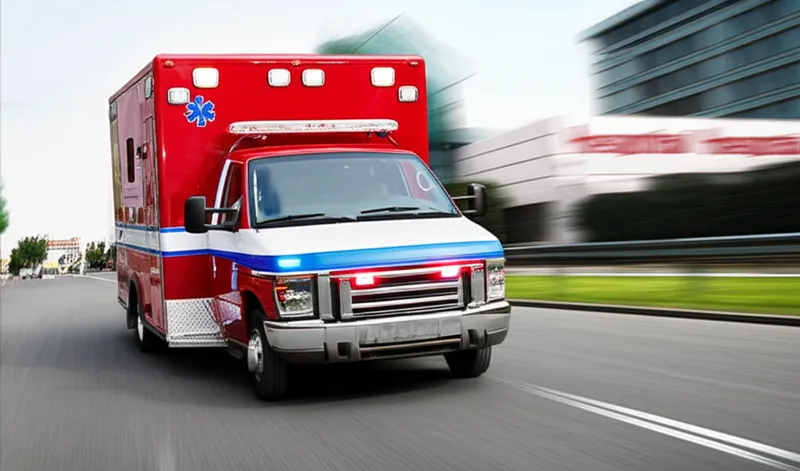 Ilustración visual de la palabra "ambulance" - Ambulancia