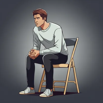 Illustration nervously