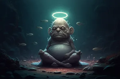 Illustration monk - Image 1