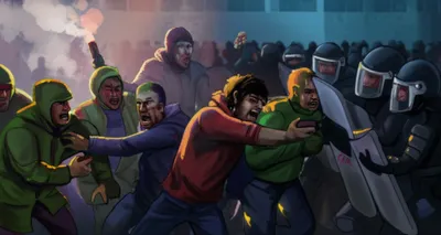 Illustration hooligan - Image 1