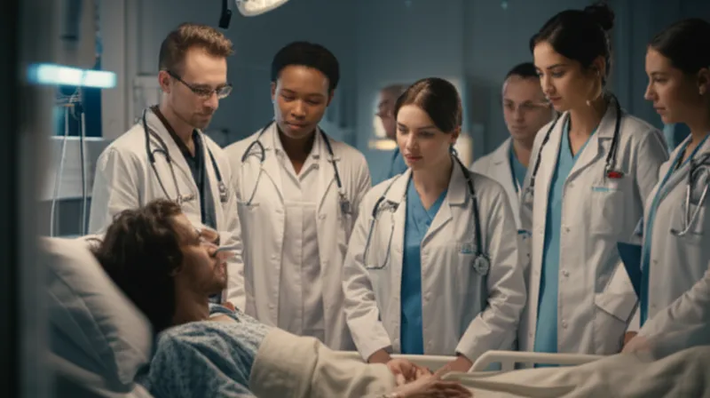 单词"doctors"的视觉插图 - 医生，医师。
