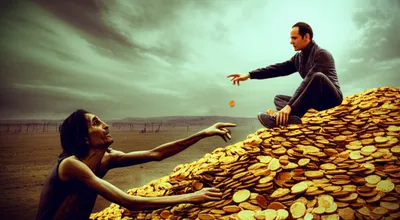 Illustration selfish - Image 1