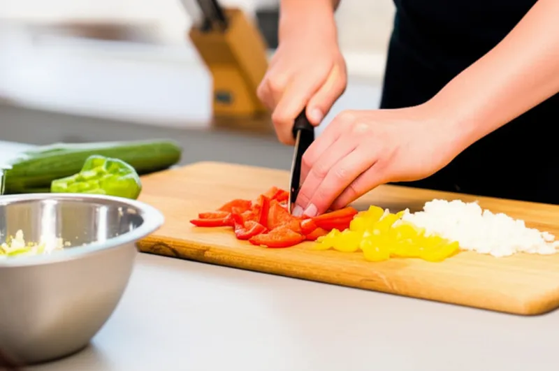 Visual illustration for the word "countertop" - The top surface of a counter, for preparation of food etc.