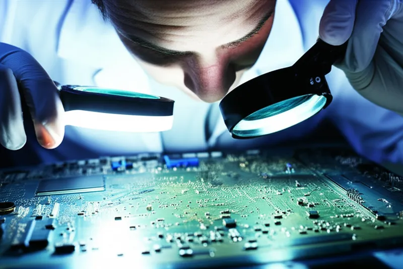 Illustration visuelle du mot « inspected » - Inspecter, examiner, scruter