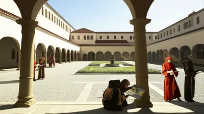 Illustration cloister - Image 1