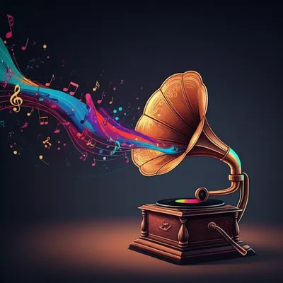 Illustration phonograph - Image 1