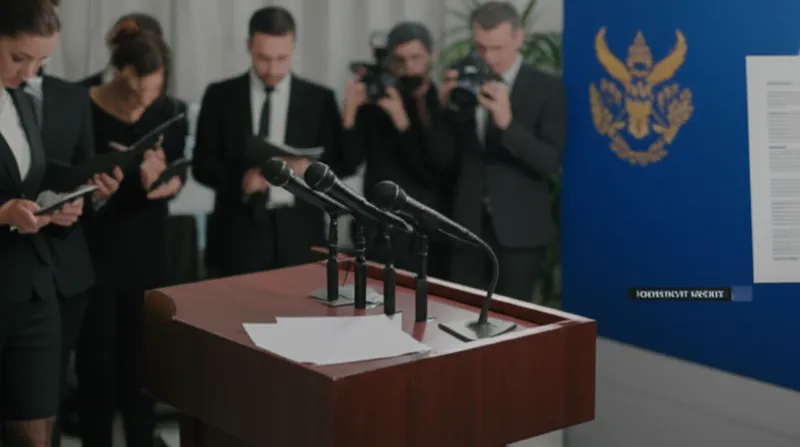 Illustration visuelle du mot « communique » - Communiqué, déclaration officielle