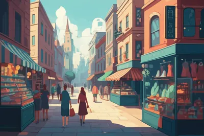 Illustration shopping - Image 1