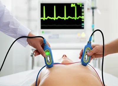 Illustration defibrillator