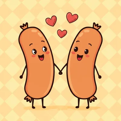 Illustration sausages - Image 1