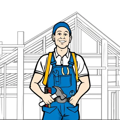 Illustration overalls - Image 1