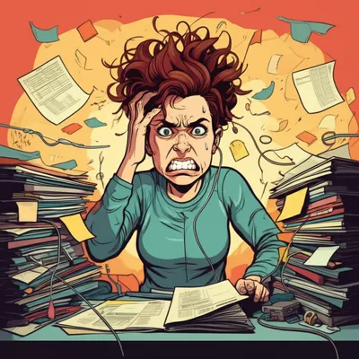 Illustration exasperating - Image 1