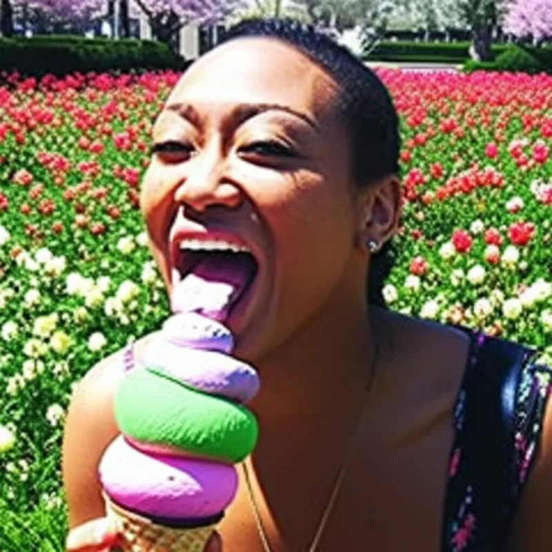 توضيح مرئي للكلمة "enjoying" - يستمتع بـ, ينعم بـ