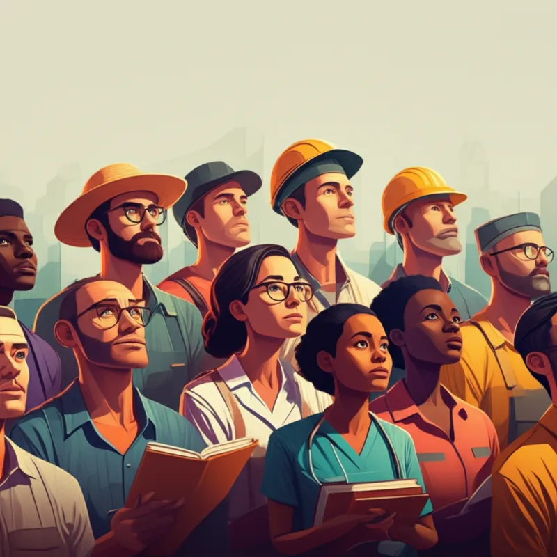 Illustration visuelle du mot « populace » - Population, peuple