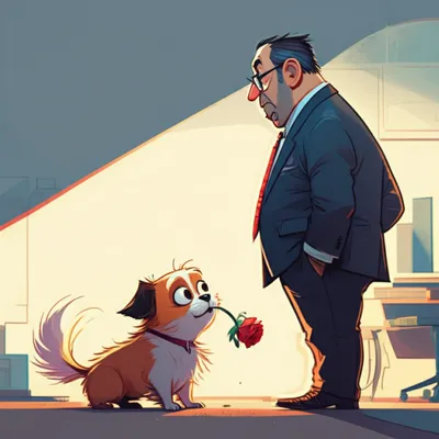 Illustration fawning - Image 1