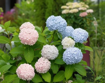 Illustration hydrangeas