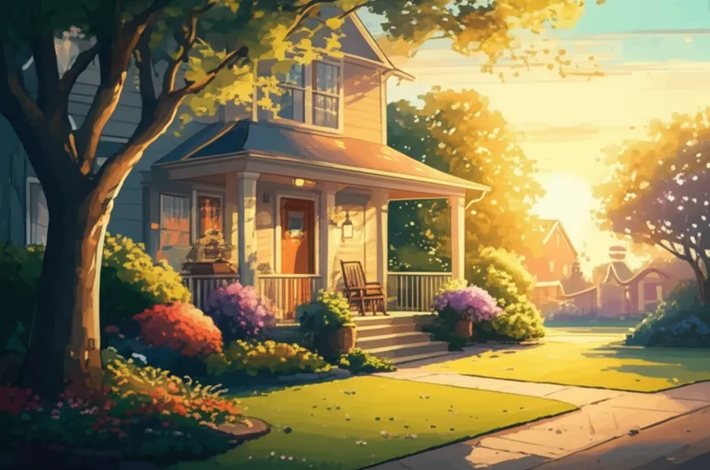 Illustration visuelle du mot « domicile » - Domicile, résidence