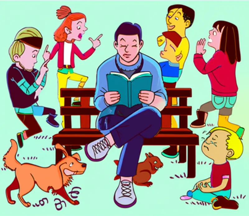 Illustration visuelle du mot « unconcern » - Indifférence, insouciance