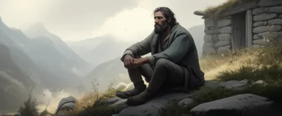 Illustration monk - Image 1