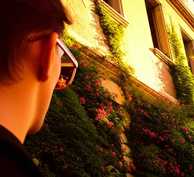 Illustration romanticizing