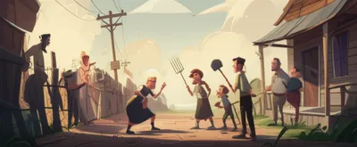 Illustration feuding - Image 1