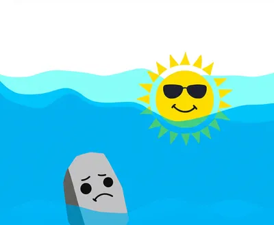 Illustration buoyancy