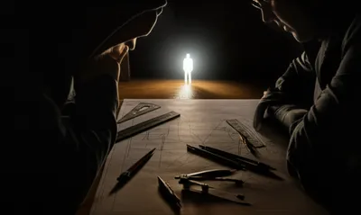 Illustration compasses - Image 1