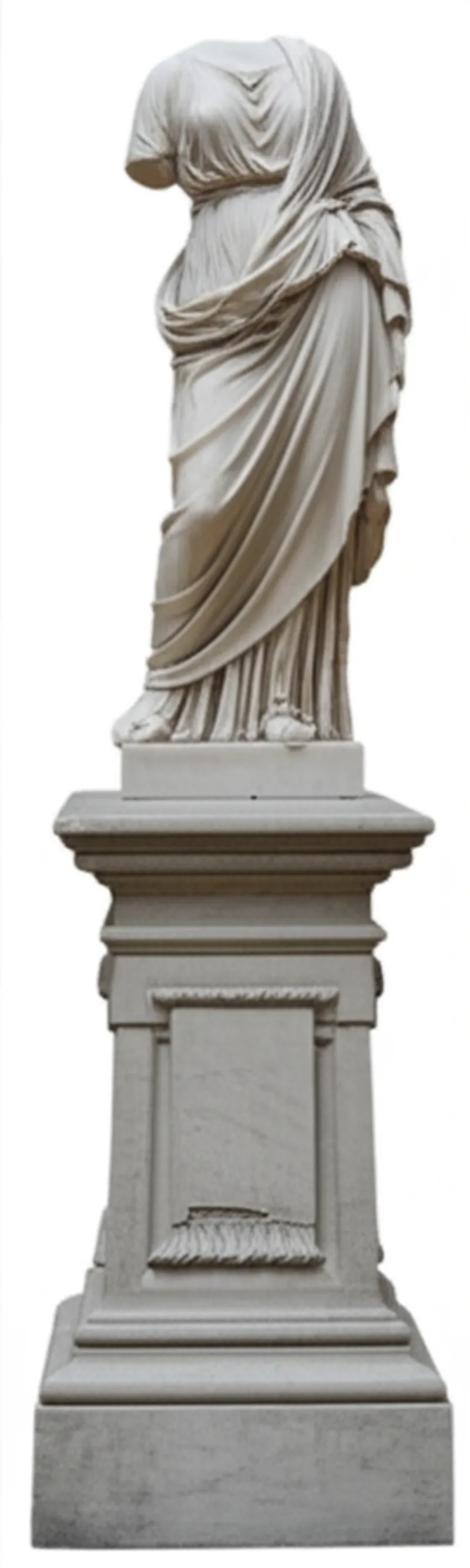 Ilustración visual de la palabra "dado" - La sección de un pedestal sobre la base