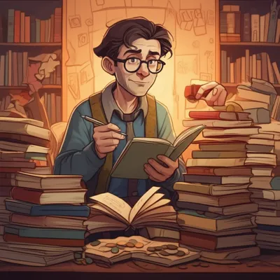 Illustration bookkeeper - Image 1