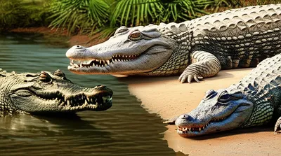 Illustration crocodilian