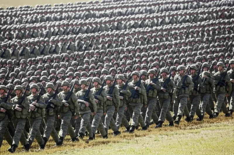 Illustration visuelle du mot « regiment » - Régiment