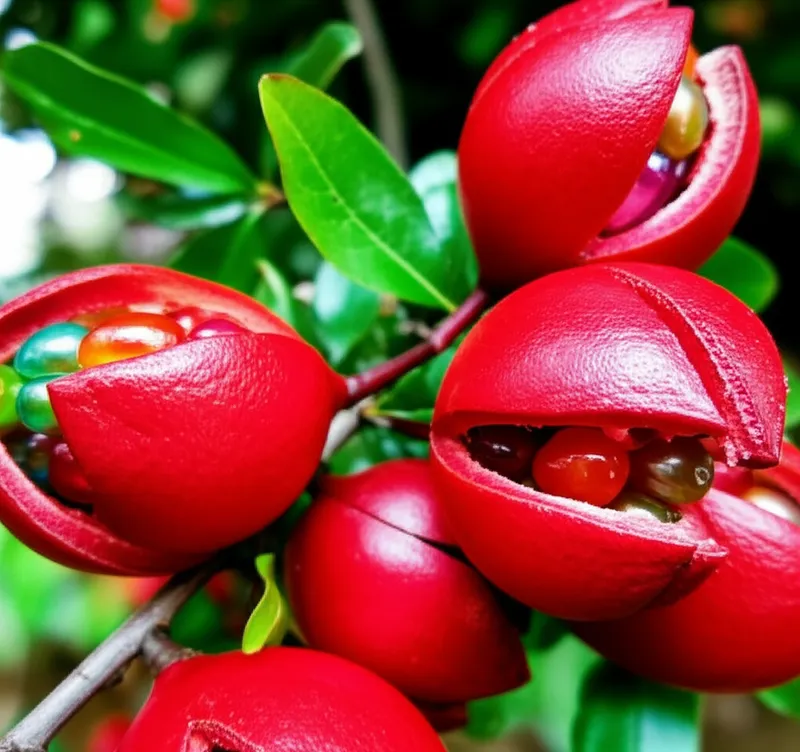 单词"pomegranate"的视觉插图 - 石榴
